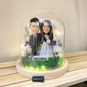 永生公仔花 結婚週年禮物人像公仔CUTEFIGUREHK