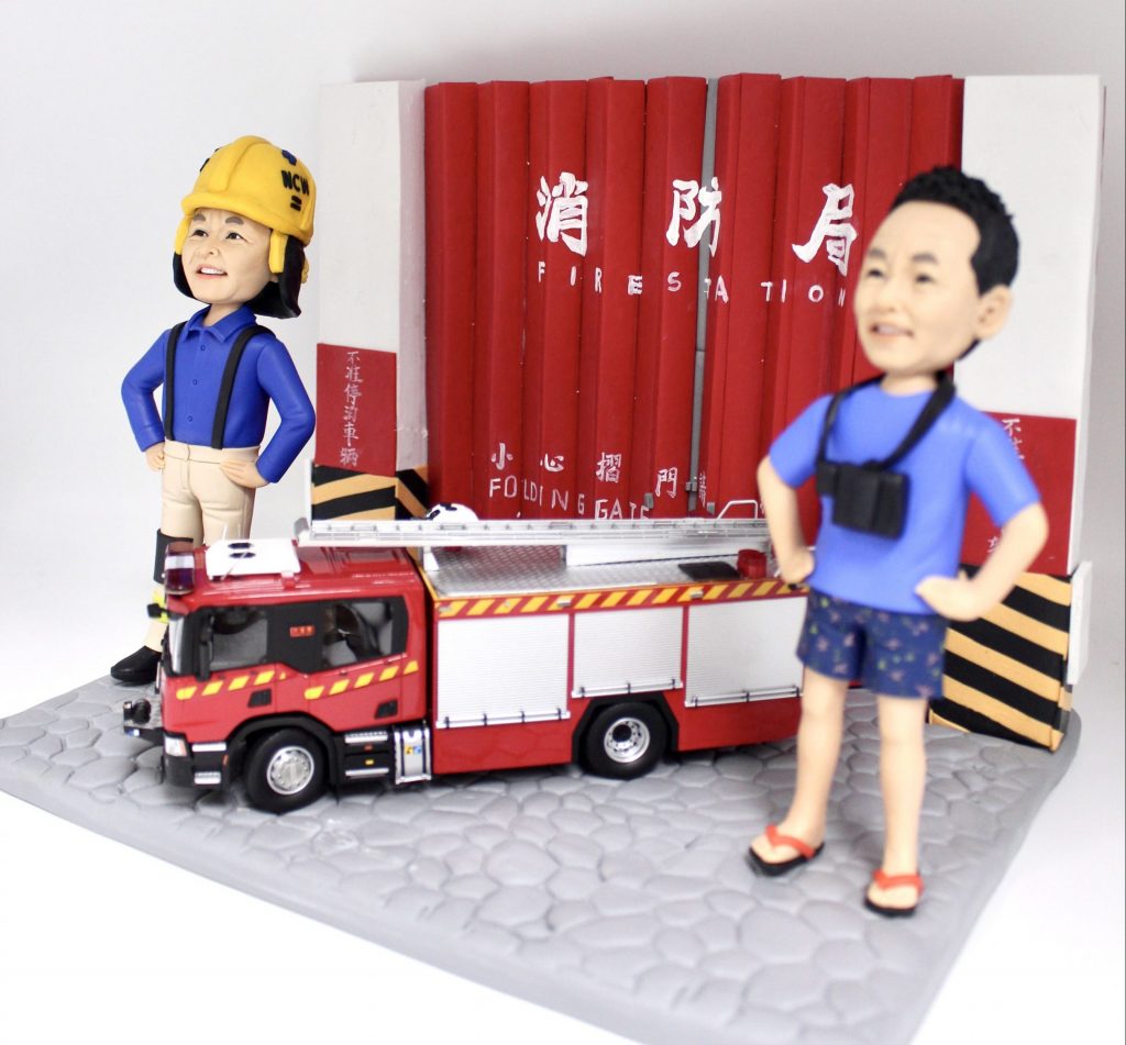榮休禮物 消防公仔 3d公仔 人像公仔 公仔訂造 q版公仔 人形公仔 香港figure 警察公仔
