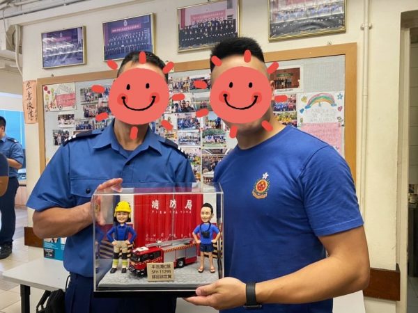 消防老總榮休之喜 消防公仔 3d公仔 人像公仔 公仔訂造 q版公仔 人形公仔 香港figure 警察公仔