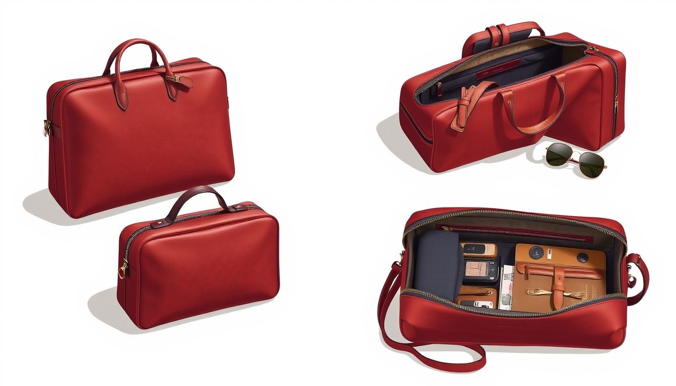 Cuyana leather travel case set luxury gift