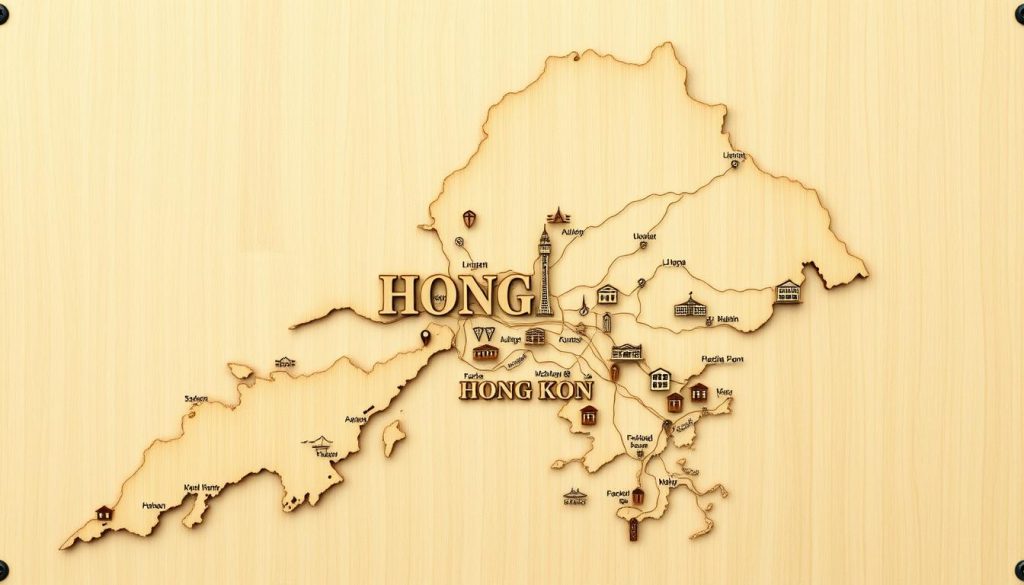 SYNC Production 木製香港地圖 SYNC Production 木製香港地圖