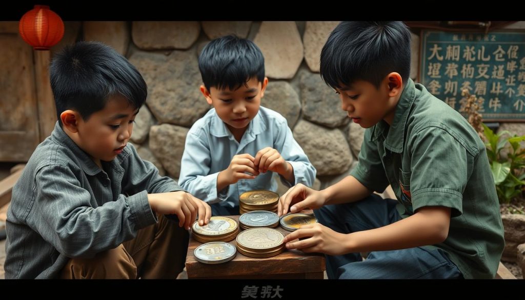 上鄉三子 香港硬幣杯墊 上鄉三子 香港硬幣杯墊