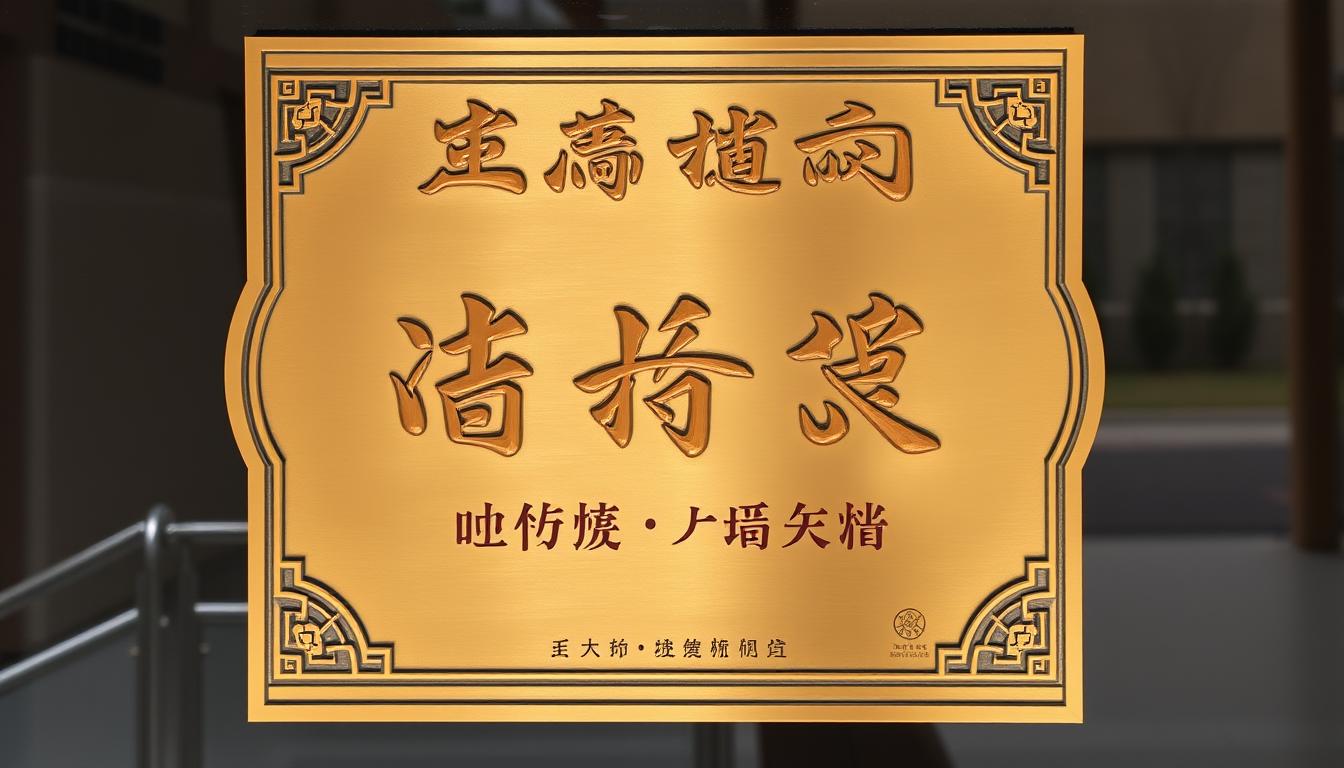 中醫診所開幕客製銅牌