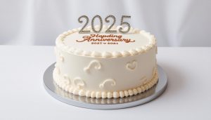 2025年流行結婚紀念日蛋糕設計