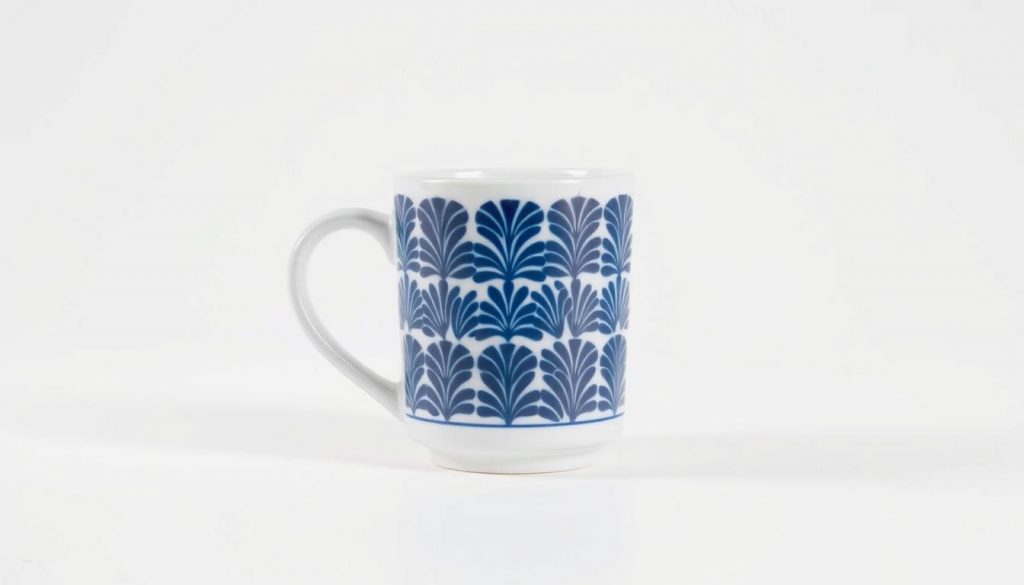 Daiso Mug Navy Pattern 香港