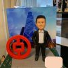 中銀立體 logo 男士人像公仔，適合用作老闆或上司的退休禮物或榮休禮物，專屬訂製。