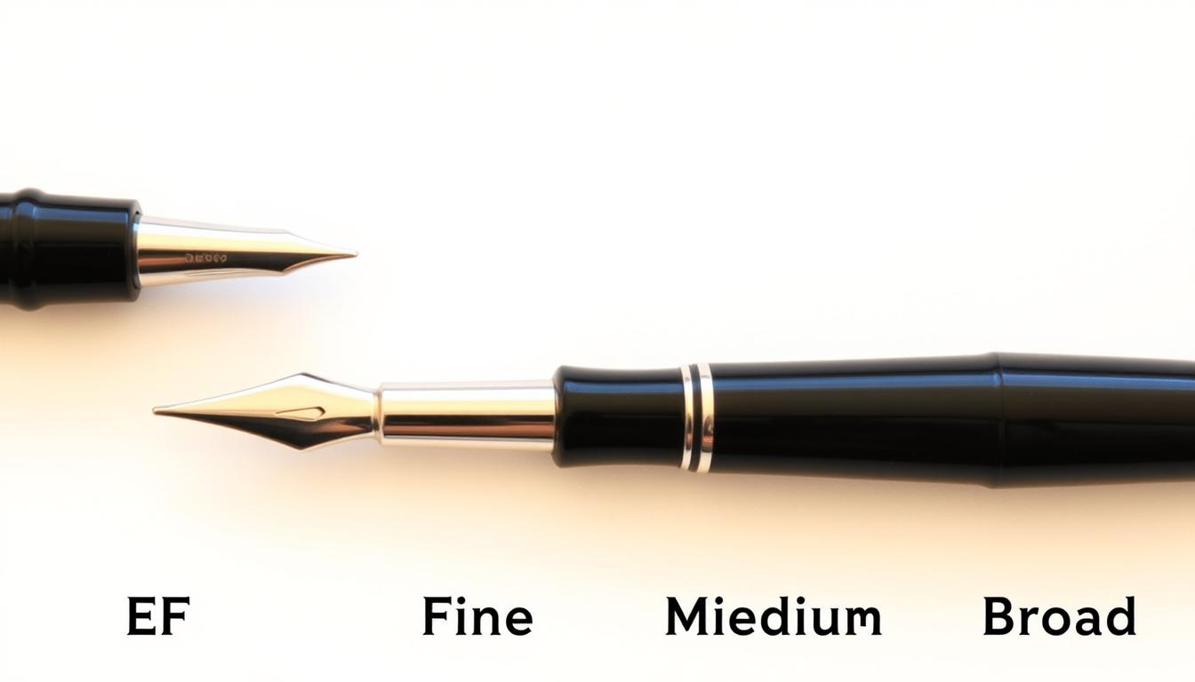 鋼筆筆尖粗細比較