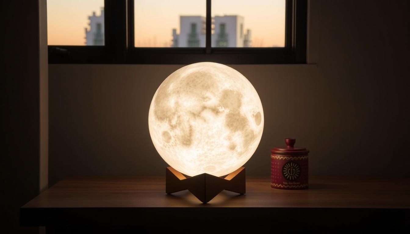 Luna Lamp 15cm 月球燈 香港
