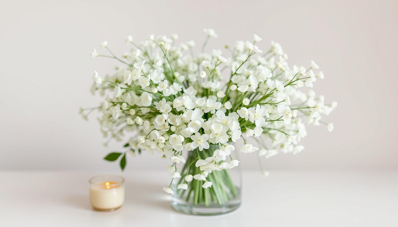 白色滿天星花束香港