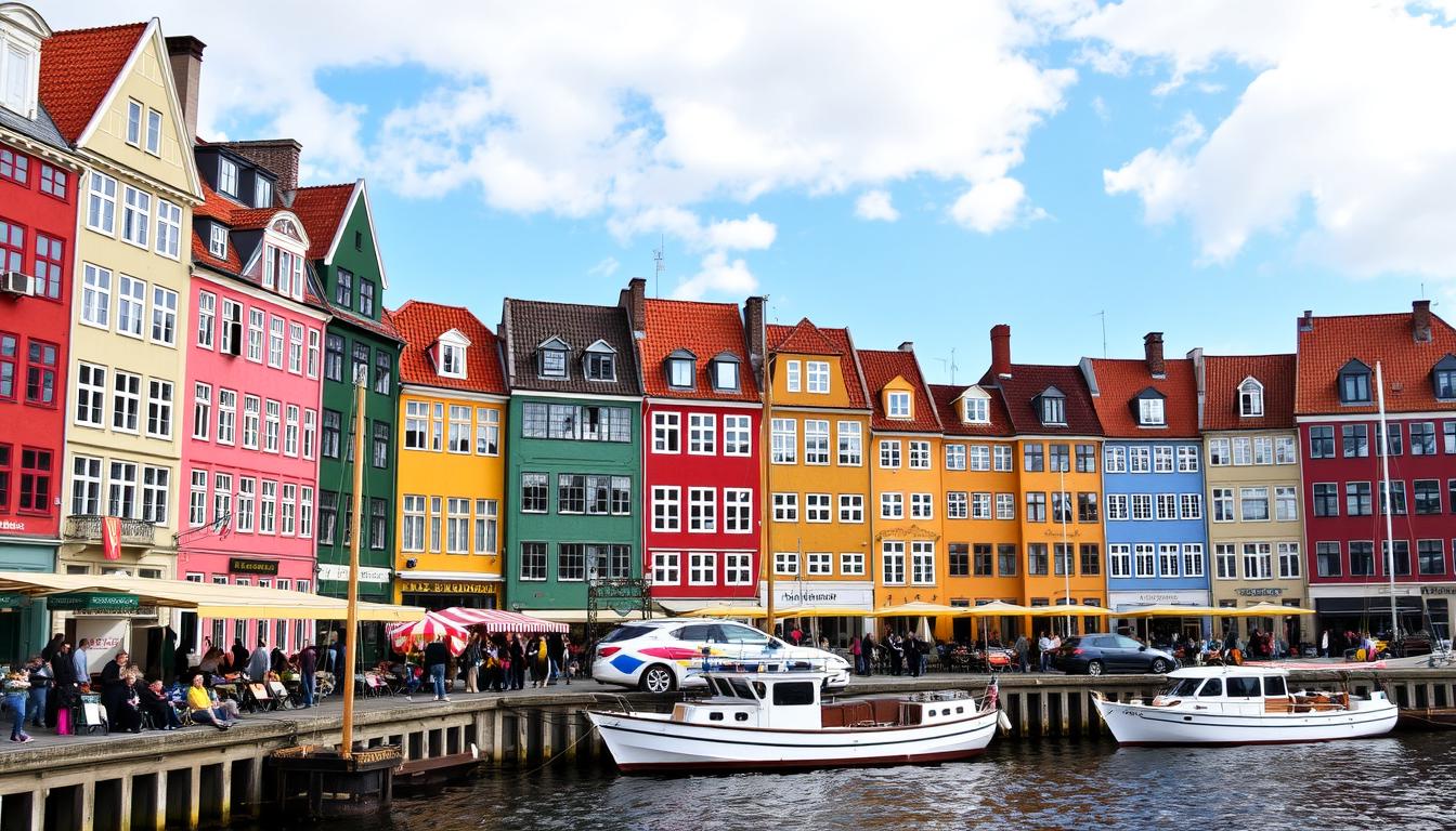 丹麥新港彩色屋景點