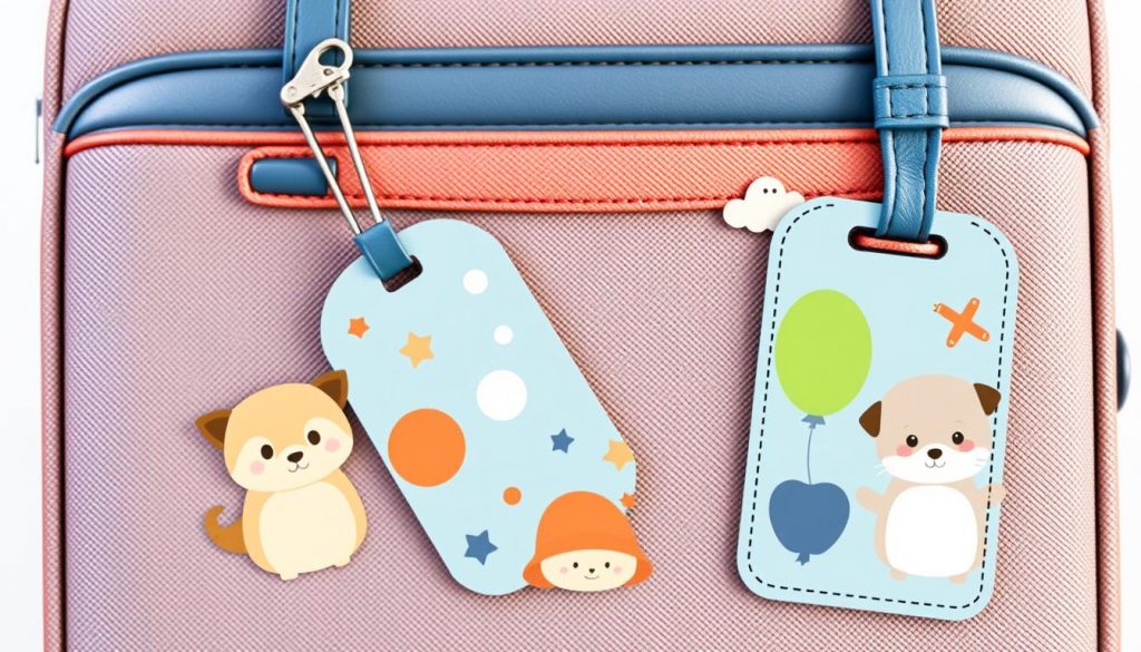 卡通兒童行李牌