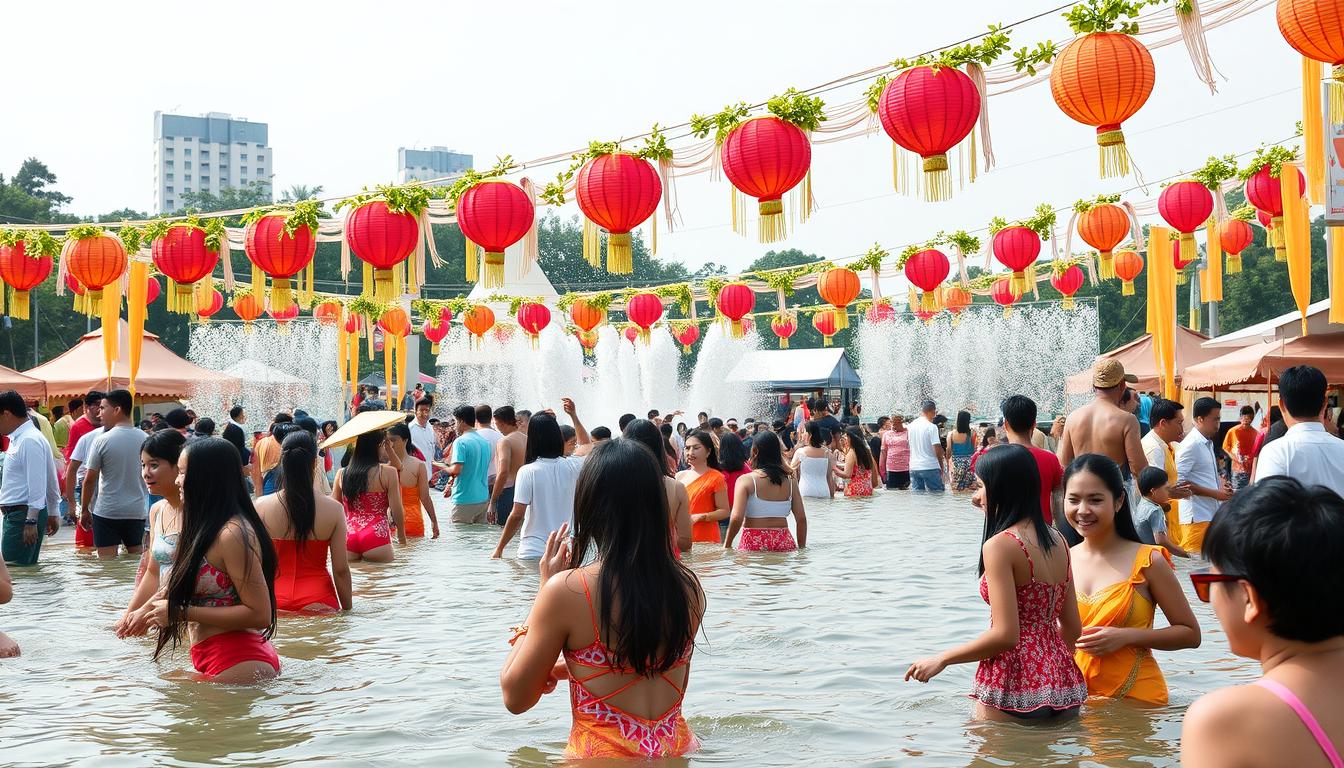 曼谷ICONSIAM潑水節活動