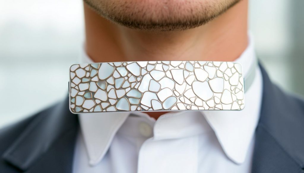 白鋼鮑魚貝領夾