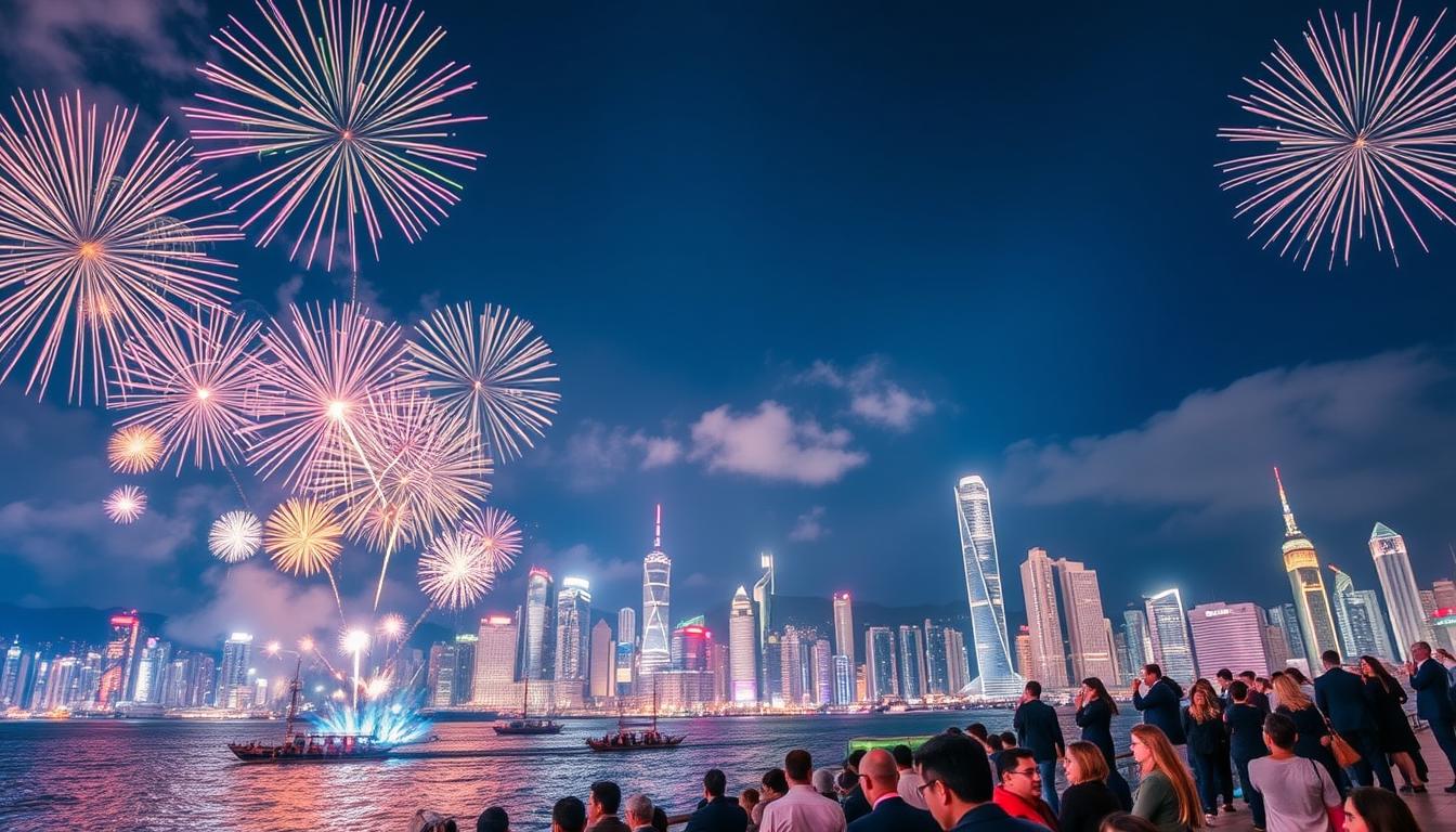 維多利亞港跨年煙花匯演