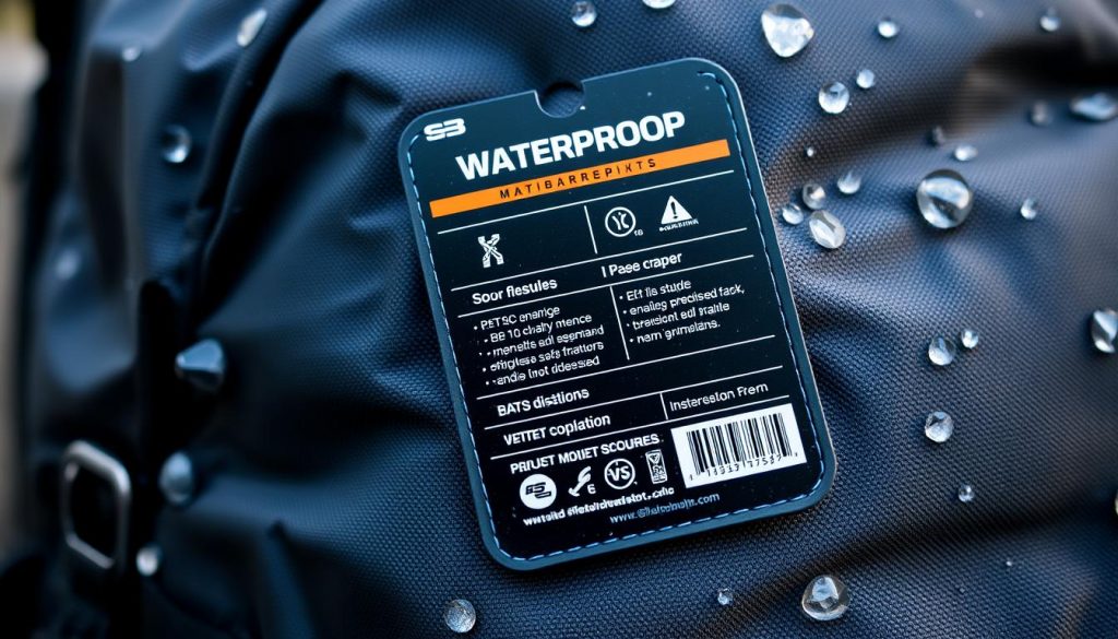 防水後背包吊牌