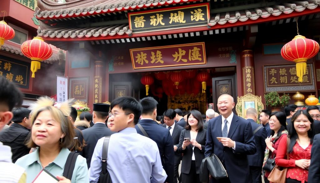 香港黃大仙祠新年參拜 香港黃大仙祠新年參拜