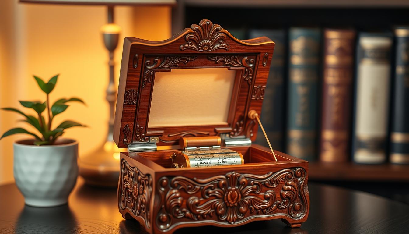 木製投影音樂盒