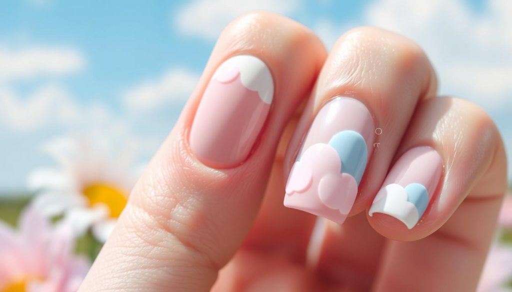 雲朵美甲 顯白款式 雲朵美甲 顯白款式