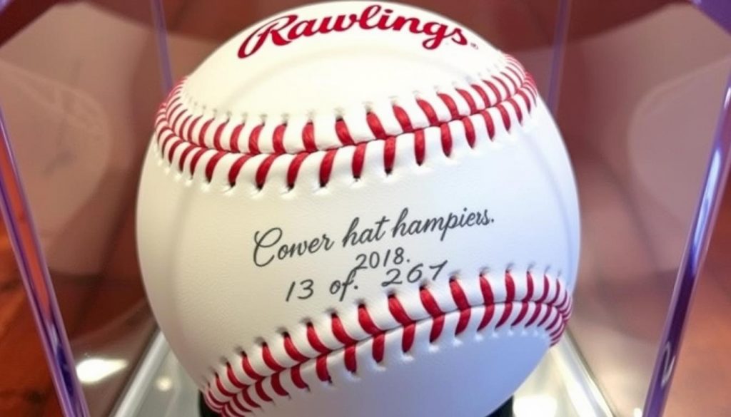Rawlings custom engraved baseball gift keepsake