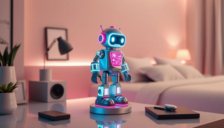 復古未來主義霓虹燈公仔