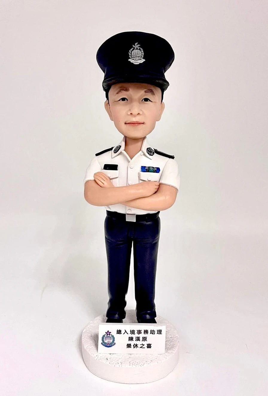 【入境處公仔 】入境處禮物、升職禮物、榮休禮物