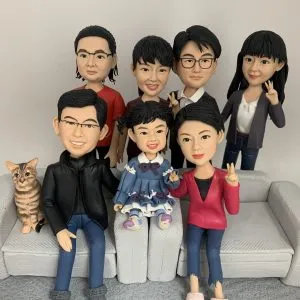 全家福公仔 全家福擺設 家庭公仔 大壽禮物 移民禮物 母親節禮物