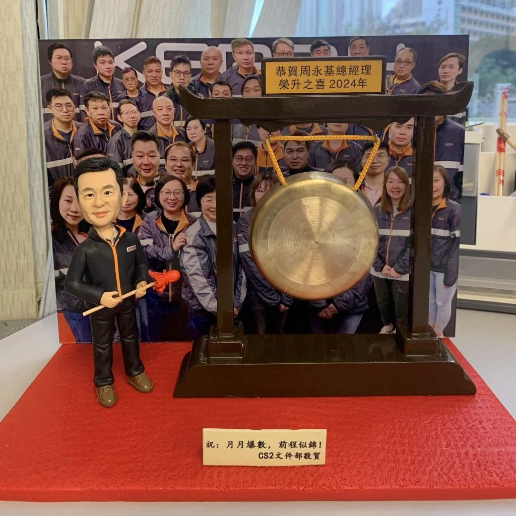 上市禮物、祝賀上市、人像公仔、公司上市禮物、上市送禮、男同事離職禮物