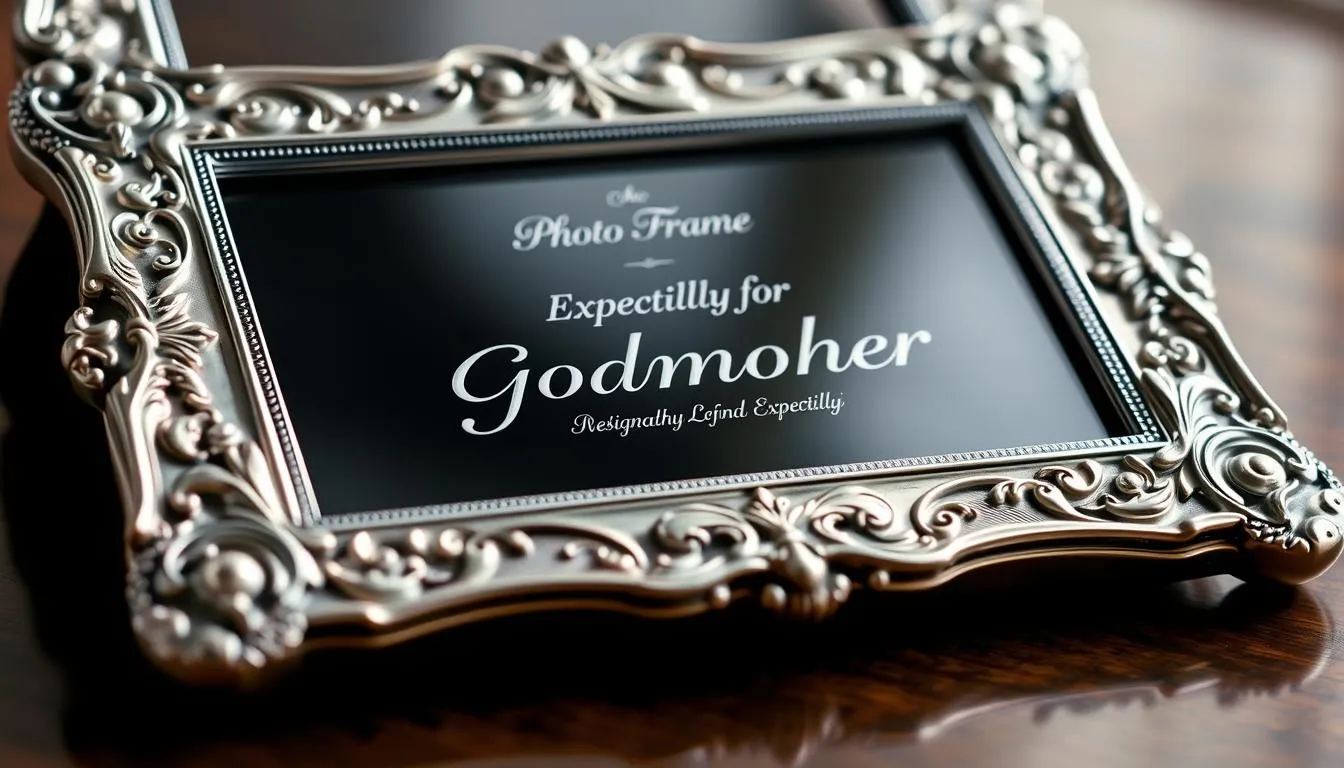 personalized godparent photo frames