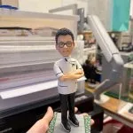白色廚師制服新篇章祝福客製人像公仔