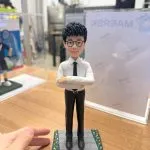 白襯衫黑領帶升職祝賀客製人像公仔